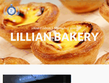 Tablet Screenshot of lillianbakery.com